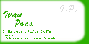 ivan pocs business card